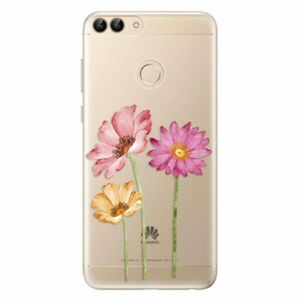 Odolné silikonové pouzdro iSaprio - Three Flowers - Huawei P Smart obraz