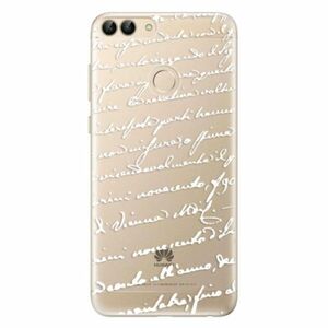 Odolné silikonové pouzdro iSaprio - Handwriting 01 - white - Huawei P Smart obraz