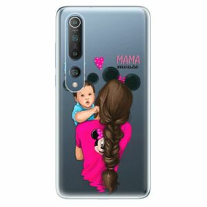 Odolné silikonové pouzdro iSaprio - Mama Mouse Brunette and Boy - Xiaomi Mi 10 / Mi 10 Pro obraz