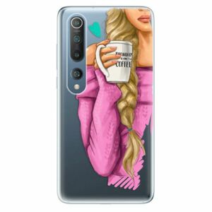 Odolné silikonové pouzdro iSaprio - My Coffe and Blond Girl - Xiaomi Mi 10 / Mi 10 Pro obraz