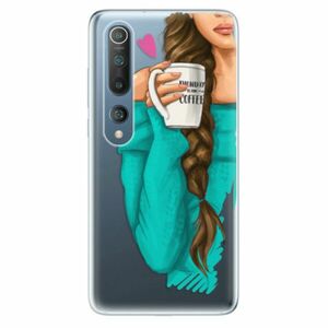 Odolné silikonové pouzdro iSaprio - My Coffe and Brunette Girl - Xiaomi Mi 10 / Mi 10 Pro obraz