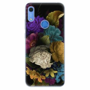 Odolné silikonové pouzdro iSaprio - Dark Flowers - Huawei Y6s obraz