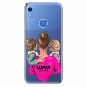 Odolné silikonové pouzdro iSaprio - Super Mama - Two Boys - Huawei Y6s obraz