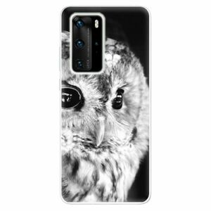 Odolné silikonové pouzdro iSaprio - BW Owl - Huawei P40 Pro obraz