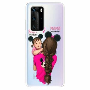 Odolné silikonové pouzdro iSaprio - Mama Mouse Brunette and Girl - Huawei P40 Pro obraz