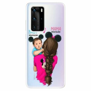 Odolné silikonové pouzdro iSaprio - Mama Mouse Brunette and Boy - Huawei P40 Pro obraz