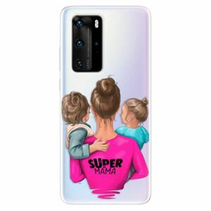 Odolné silikonové pouzdro iSaprio - Super Mama - Boy and Girl - Huawei P40 Pro obraz