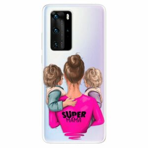 Odolné silikonové pouzdro iSaprio - Super Mama - Two Boys - Huawei P40 Pro obraz