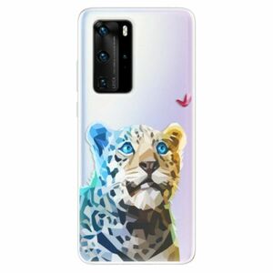 Odolné silikonové pouzdro iSaprio - Leopard With Butterfly - Huawei P40 Pro obraz