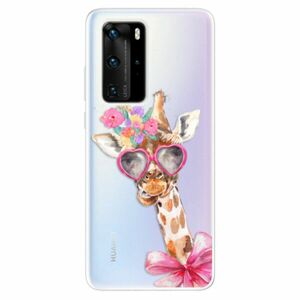Odolné silikonové pouzdro iSaprio - Lady Giraffe - Huawei P40 Pro obraz