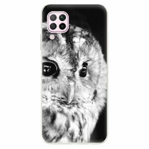 Odolné silikonové pouzdro iSaprio - BW Owl - Huawei P40 Lite obraz