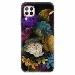 Odolné silikonové pouzdro iSaprio - Dark Flowers - Huawei P40 Lite obraz