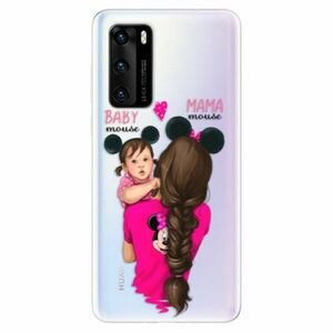 Odolné silikonové pouzdro iSaprio - Mama Mouse Brunette and Girl - Huawei P40 obraz
