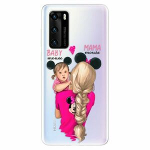Odolné silikonové pouzdro iSaprio - Mama Mouse Blond and Girl - Huawei P40 obraz