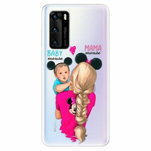 Odolné silikonové pouzdro iSaprio - Mama Mouse Blonde and Boy - Huawei P40 obraz