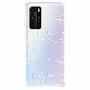 Odolné silikonové pouzdro iSaprio - Fancy - white - Huawei P40 obraz