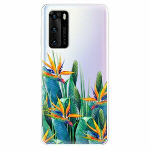 Odolné silikonové pouzdro iSaprio - Exotic Flowers - Huawei P40 obraz