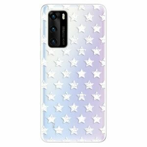 Odolné silikonové pouzdro iSaprio - Stars Pattern - white - Huawei P40 obraz