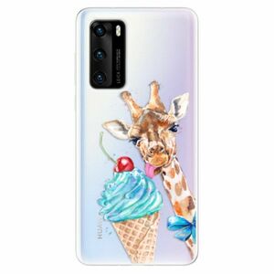 Odolné silikonové pouzdro iSaprio - Love Ice-Cream - Huawei P40 obraz
