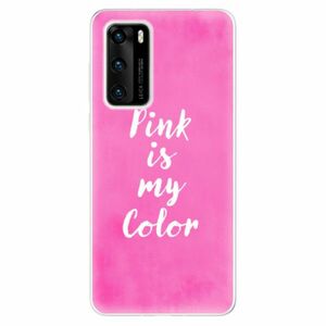 Odolné silikonové pouzdro iSaprio - Pink is my color - Huawei P40 obraz