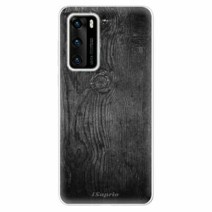 Odolné silikonové pouzdro iSaprio - Black Wood 13 - Huawei P40 obraz
