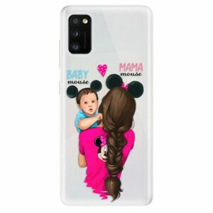 Odolné silikonové pouzdro iSaprio - Mama Mouse Brunette and Boy - Samsung Galaxy A41 obraz