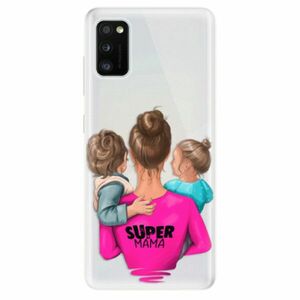Odolné silikonové pouzdro iSaprio - Super Mama - Boy and Girl - Samsung Galaxy A41 obraz