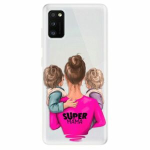 Odolné silikonové pouzdro iSaprio - Super Mama - Two Boys - Samsung Galaxy A41 obraz