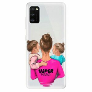 Odolné silikonové pouzdro iSaprio - Super Mama - Two Girls - Samsung Galaxy A41 obraz