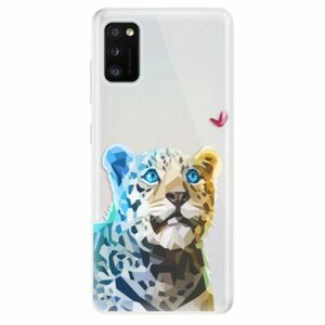 Odolné silikonové pouzdro iSaprio - Leopard With Butterfly - Samsung Galaxy A41 obraz