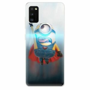 Odolné silikonové pouzdro iSaprio - Mimons Superman 02 - Samsung Galaxy A41 obraz
