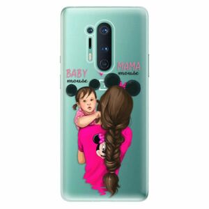 Odolné silikonové pouzdro iSaprio - Mama Mouse Brunette and Girl - OnePlus 8 Pro obraz