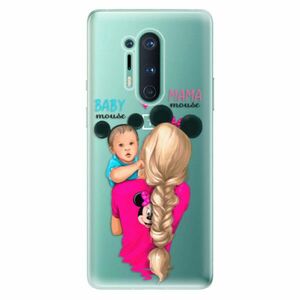 Odolné silikonové pouzdro iSaprio - Mama Mouse Blonde and Boy - OnePlus 8 Pro obraz