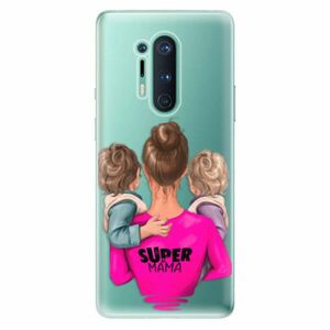 Odolné silikonové pouzdro iSaprio - Super Mama - Two Boys - OnePlus 8 Pro obraz