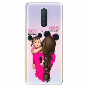 Odolné silikonové pouzdro iSaprio - Mama Mouse Brunette and Girl - OnePlus 8 obraz