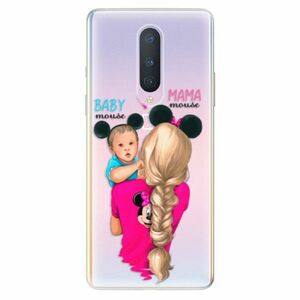 Odolné silikonové pouzdro iSaprio - Mama Mouse Blonde and Boy - OnePlus 8 obraz