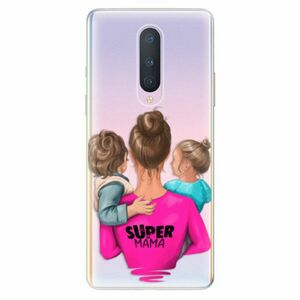 Odolné silikonové pouzdro iSaprio - Super Mama - Boy and Girl - OnePlus 8 obraz