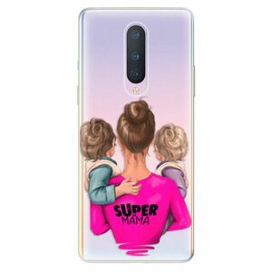 Odolné silikonové pouzdro iSaprio - Super Mama - Two Boys - OnePlus 8 obraz