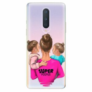 Odolné silikonové pouzdro iSaprio - Super Mama - Two Girls - OnePlus 8 obraz
