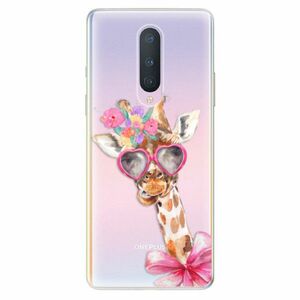 Odolné silikonové pouzdro iSaprio - Lady Giraffe - OnePlus 8 obraz