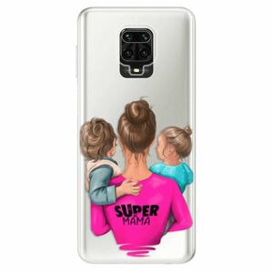 Odolné silikonové pouzdro iSaprio - Super Mama - Boy and Girl - Xiaomi Redmi Note 9 Pro / Note 9S obraz