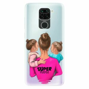 Odolné silikonové pouzdro iSaprio - Super Mama - Two Girls - Xiaomi Redmi Note 9 obraz