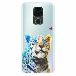 Odolné silikonové pouzdro iSaprio - Leopard With Butterfly - Xiaomi Redmi Note 9 obraz