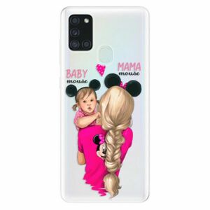 Odolné silikonové pouzdro iSaprio - Mama Mouse Blond and Girl - Samsung Galaxy A21s obraz