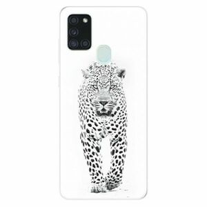 Odolné silikonové pouzdro iSaprio - White Jaguar - Samsung Galaxy A21s obraz