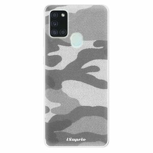 Odolné silikonové pouzdro iSaprio - Gray Camuflage 02 - Samsung Galaxy A21s obraz