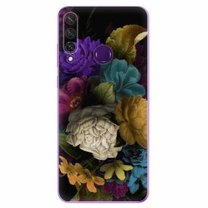 Odolné silikonové pouzdro iSaprio - Dark Flowers - Huawei Y6p obraz