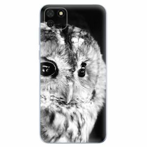 Odolné silikonové pouzdro iSaprio - BW Owl - Huawei Y5p obraz