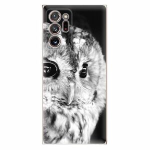 Odolné silikonové pouzdro iSaprio - BW Owl - Samsung Galaxy Note 20 Ultra obraz