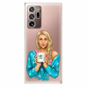 Odolné silikonové pouzdro iSaprio - Coffe Now - Blond - Samsung Galaxy Note 20 Ultra obraz